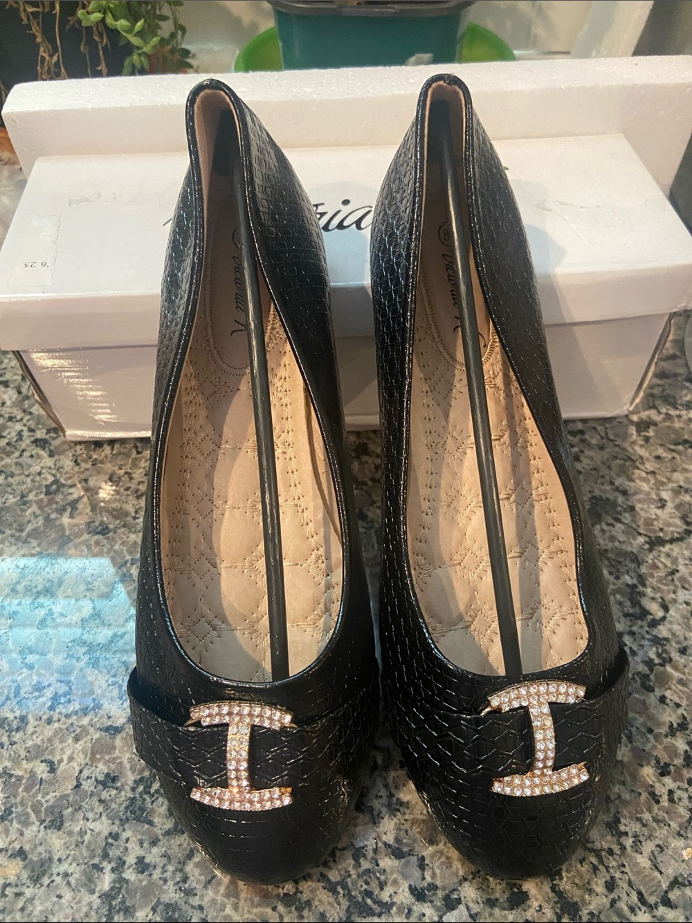 Victoria K Textured & Embellished Flats